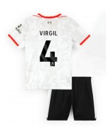 Liverpool Virgil van Dijk #4 Kolmaspaita Lasten 2024-25 Lyhythihainen (+ shortsit)